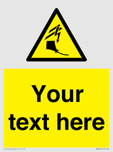 Custom warning kite flying near powerlines